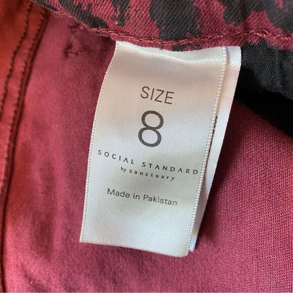 New Social Standard by Sanctuary Ankle Skinny Stretchy Cheetah Jeans Size 8 - Picture 7 of 10